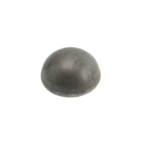 2 3/8" OD Weld On Domed Post Cap with Beveled Edge | Mild Raw Steel 