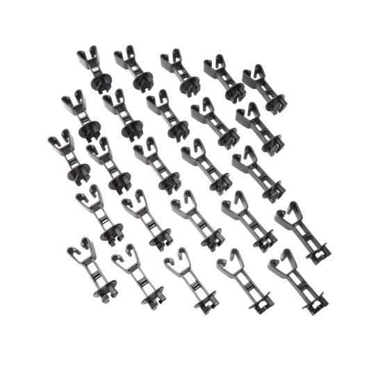 Electric Fence Insulator for Fence Fabric or 1 3/4" to 2 1/8" Width U-Posts | 25 Pack | Black