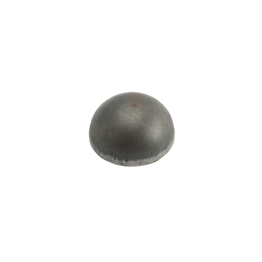 1 7/8" OD Weld On Domed Post Cap with Beveled Edge | Mild Raw Steel 