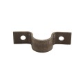 Continuous Fence 1 3/4" Bolt On Pipe Strap Bracket with 3/8" Holes | 10 Gauge | Raw Steel (Continuous Fence Clip) (Pipe Fittings)
