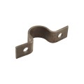 Continuous Fence 1 3/4" Bolt On Pipe Strap Bracket with 3/8" Holes | 10 Gauge | Raw Steel (Continuous Fence Clip) (Pipe Fittings)