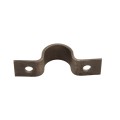 Continuous Fence 1 3/4" Bolt On Pipe Strap Bracket with 3/8" Holes | 10 Gauge | Raw Steel (Continuous Fence Clip) (Pipe Fittings)