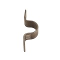 Continuous Fence 1 3/4" Bolt On Pipe Strap Bracket with 3/8" Holes | 10 Gauge | Raw Steel (Continuous Fence Clip) (Pipe Fittings)