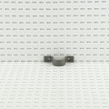 1 5/8" x 1" Bolt On Pipe Strap with 3/8" Holes | 10 Gauge | Raw Steel