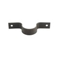 2 1/2" (2 3/8" OD) x 1 1/4" Bolt On Pipe Strap with 3/8" Holes | 6 Gauge | Raw Steel