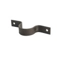 2 1/2" (2 3/8" OD) x 1 1/4" Bolt On Pipe Strap with 3/8" Holes | 6 Gauge | Raw Steel