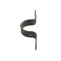 2 1/2" (2 3/8" OD) x 1 1/4" Bolt On Pipe Strap with 3/8" Holes | 6 Gauge | Raw Steel
