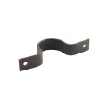2 1/2" (2 3/8" OD) x 1 1/4" Bolt On Pipe Strap with 3/8" Holes | 6 Gauge | Raw Steel