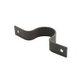 2 1/2" (2 3/8" OD) x 1 1/4" Bolt On Pipe Strap with 3/8" Holes | 6 Gauge | Raw Steel