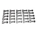 Electric Fence Insulator for Fence Fabric or 1 3/4" to 2 1/8" Width U-Posts | 25 Pack | Black