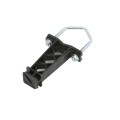 Electric Fence Insulator for Posts, Top Rails, Tube Gates, and Corral Panels with Installation Hardware | 25 Pack | Black