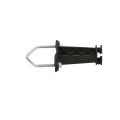 Electric Fence Insulator for Posts, Top Rails, Tube Gates, and Corral Panels with Installation Hardware | 25 Pack | Black