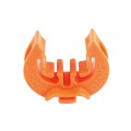 Lockjawz 30' Universal T-Post Insulator for Continuous Fence | 25 Pack | Orange
