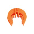 Lockjawz 30' Universal T-Post Insulator for Continuous Fence | 25 Pack | Orange