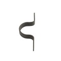 2 1/2" (2 3/8" OD) x 1" Weld On Pipe Strap | 6 Gauge | Raw Steel