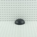 4 1/2" OD Weld On Domed Post Cap with Beveled Edge | Mild Raw Steel